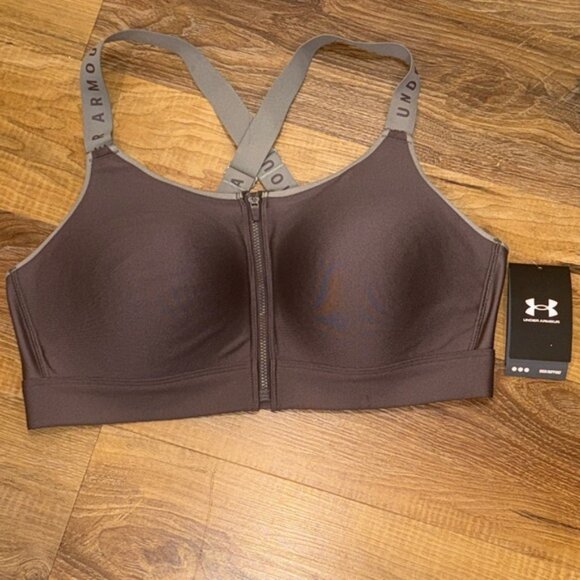 Under Armour Women’s UA Infinity High Zip Sports Bra (Size: XL)(NWT) - Picture 3 of 16